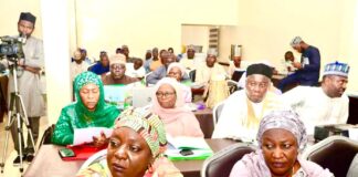 Pictures of Hon. Commissioner, Ministry of Agriculture and Natural Resources, Kano State Dr. Yusuf Jbril Rurum; National Convenor of the UN Food Systems in Nigeria and Director of Social Development, Federal Ministry of Finance, Budget and National Planning; Secretary to the State Government Alhaji Usman Alhaji; Hon. Commissioner, Ministry of Planning and Budget, Kano State, Alhaji Ibrahim Dan-Azumi Gwarzo; and Director of Irrigation Agriculture and Crop Development, Federal Ministry of Agriculture and Rural Development, Mrs Sugra Mahmood.