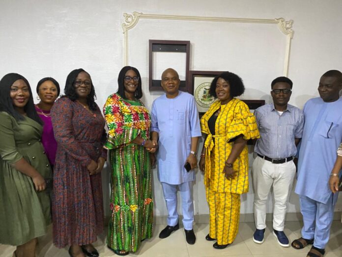 Government has assured of a more robust partnership with the National Agency for the Control of AIDS, for coordinated and sustained advocacy for HIV/AIDS expanded Responses in the state. The Secretary to the State Government, Professor Kenneth Kalu who gave the assurance when he received in audience a delegation from the National Agency for the Control of AIDS in his office pointed out that the present administration under the leadership of Dr Alex Otti is people oriented and will focus more on key intervention programmes geared towards putting smiles on the faces of the citizens. Prof. Kalu called for sincere effort and commitment from critical stakeholders in the rebuilding of an Abia of our dream. Speaking earlier, the leader of the team and Director Resource Mobilisation NACA head office, Mrs Josephine Kalu said that the essence of the visit was to congratulate the SSG on his appointment as the chief scribe of the State and to appeal to Government to prioritize HIV/AIDS control and be more involved in the financing of the HIV Response in the State. She explained that the State has 2.1 percent prevalence higher than the national prevalence of 1.3 percent during the 2018 National Survey hence requires enough attention and she enumerated areas where the state should be involved to include management of services, strategic Engagement and communications among others. In their contributions, the Acting Director Administration, SACA, Mrs Ekeoma, NACA Zonal Coordinator, Dr Miriam Ezekwe advocated for more collaboration from the State Government.