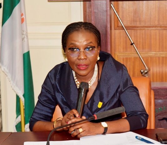 SOLICITOR GENERAL OF THE FEDERATION AND PERMANENT SECRETARY, FEDERAL MINISTRY OF JUSTICE, MRS. BEATRICE JEDY-AGBA OON, mni DELIVERING WELCOME ADDRESS AT THE INAUGURAL CEREMONY ON THE ESTABLISHMENT OF A LEGAL PATHWAY FOR THE PROSECUTION OF PERPETRATION OF SCHOOL RELATED GENDER-BASED VIOLENCE (SRGBV) IN NIGERIA, MONDAY 19TH JUNE, 2023 AT FEDERAL MINISTRY OF JUSTICE.
