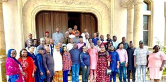 Prince Clem Agba surrounded by Zonal Permanent Secretaries on Food Systems Transformation Pathway both Federal and State Directors at a Retreat held at Uzanu Farm Edo State last weekend.
