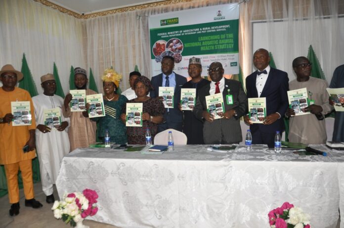 Launch of NAAHS The Director, Department Of Fisheries and Aquaculture, Dr. Ime Umoh, representing the Permanent Secretary, FMAFS, during the Launch of NAAHS