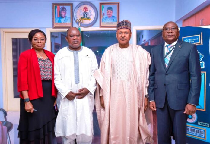 (2nd Right) The Honourable Minister, Federal Ministry of Information and National Orientation, Muhammed Idris Malagi, (3rd Right) Angola Ambassador to Nigeria, HE Jose Bamoquina Zau, during a Courtesy Visit to the Honourable Minister, on 14th September 2023. In Abuja