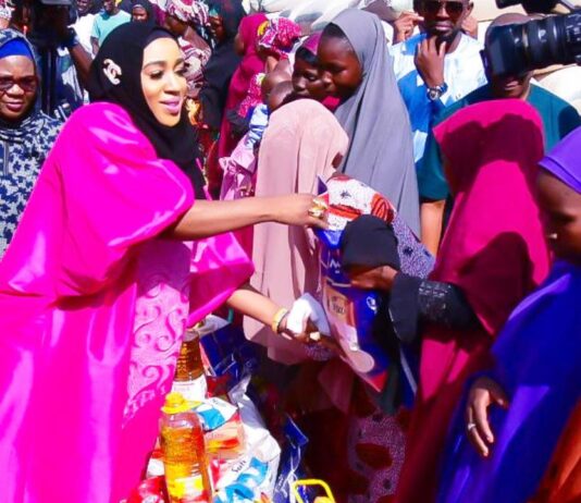 Humanitarian Minister distributes Food items to Rescued Families, Chibok Girls, others at Bulumkutu Rehabilitation Camp