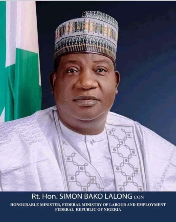 Rt. Hon. Simon Bako Lalong - Min. of Labour and Employment