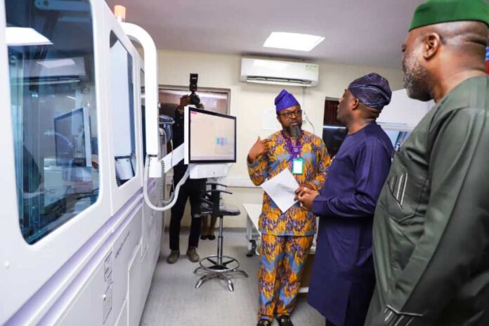 (HMH&SW) Dr. Tunji Alausa inspecting facilities at NIMR