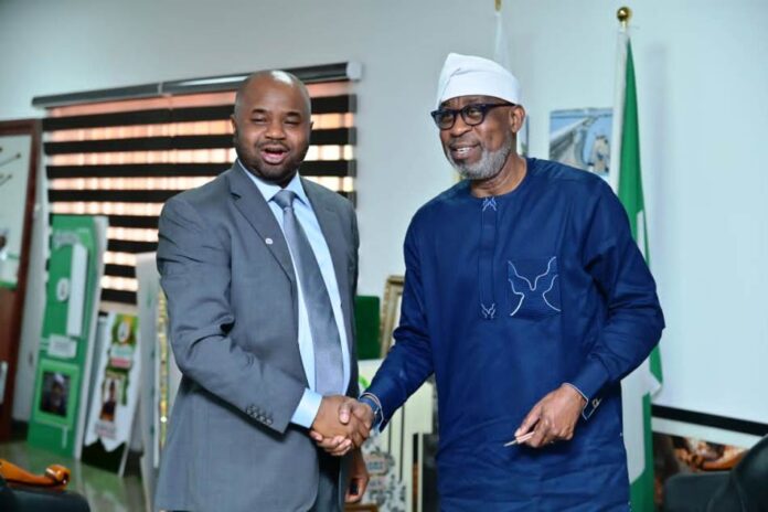 Hon. Minister of Solid Minerals, Dr. Oladele Alake Hon. Minister of Solid Minerals, Dr. Oladele Alake receiving the Acting Chairman FIRS, Zacch Adedeji, FCA; in his Office