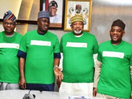 L- R, The Minister of State, Ministry of Environment, Minister of State, Agriculture and Food Security, Sen. Dr. Aliyu Sabi Abduallahi and Minister of Agriculture and Food Security, Sen. Abubakar Kyari, during the 2023 World Rabies Day Joint Ministerial Press Briefing in Abuja.