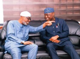 he Executive Governor of EKITI State, Mr Abiodun Oyebanji paid courtesy visit to the Minister of Solid Minerals Development, Dr Oladele Alake in his office in Abuja.