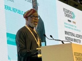 Dr. Oladele Alake at the Mines & Money Conference which opened in London, United Kingdom on Tuesday.