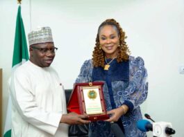 Honourable Minister of Women Affairs, Barrister (Mrs) Uju Kennedy-Ohanenye and Chairman, National Population Commission, Hon. Nasir Kwarra