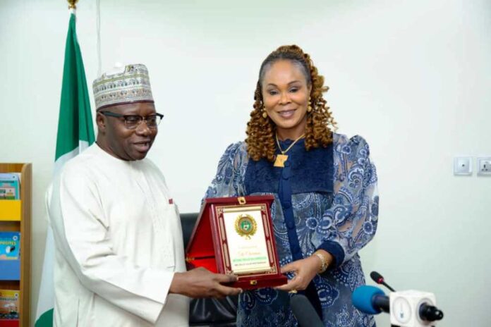 Honourable Minister of Women Affairs, Barrister (Mrs) Uju Kennedy-Ohanenye and Chairman, National Population Commission, Hon. Nasir Kwarra