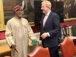 British Deputy Prime Minister Mr. Oliver Dowden and Nigeria’s Minister of Solid Minerals Development, Dr. Oladele Alake in London
