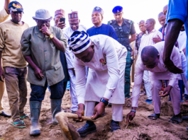 Flag off of Gajir/Abunde farming season, Ushongo LGA of Benue State by the Honourable Minister of Water Resources and Sanitation, Engr. Prof. Joseph Terlumun Utsev