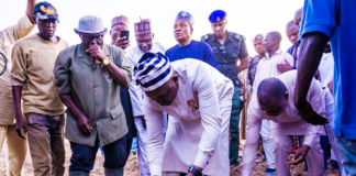 Flag off of Gajir/Abunde farming season, Ushongo LGA of Benue State by the Honourable Minister of Water Resources and Sanitation, Engr. Prof. Joseph Terlumun Utsev