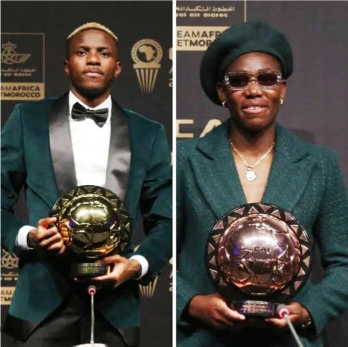 President Tinubu Hails Osimhen, Oshoala, Nnadozie on African Players of the Year Award