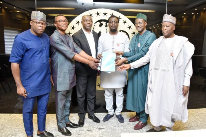 Minister of Housing and Urban Development Arc Ahmed during the signing of MOU with a Consortium on Housing delivery in Nigeria, Thursday, December 21st, 2023