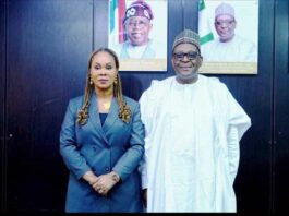 (CMH&SW) Prof. Muhammad Ali Pate and Barr. Uju Kennedy Ohanenye (Minister of Women Affairs and Social Development)