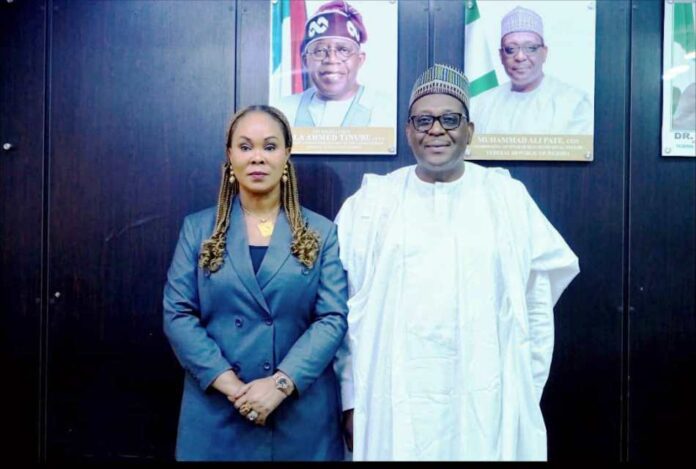 CMH&SW (CMH&SW) Prof. Muhammad Ali Pate and Barr. Uju Kennedy Ohanenye (Minister of Women Affairs and Social Development)