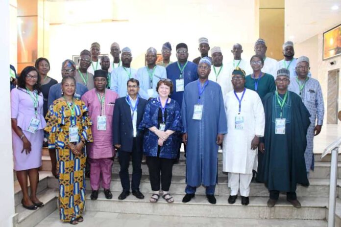 Climate Resilient Wash Sector1 Group Photograph of the Representative of the Honourable Minister, Development Partners and other participants at the National Workshop