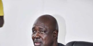 Honourable Minister of State Petroleum Resources (Oil) Sen.Heineken Lokpobiri during his meeting with members of various unions and associations in the Downstream Petroleum industry in Abuja