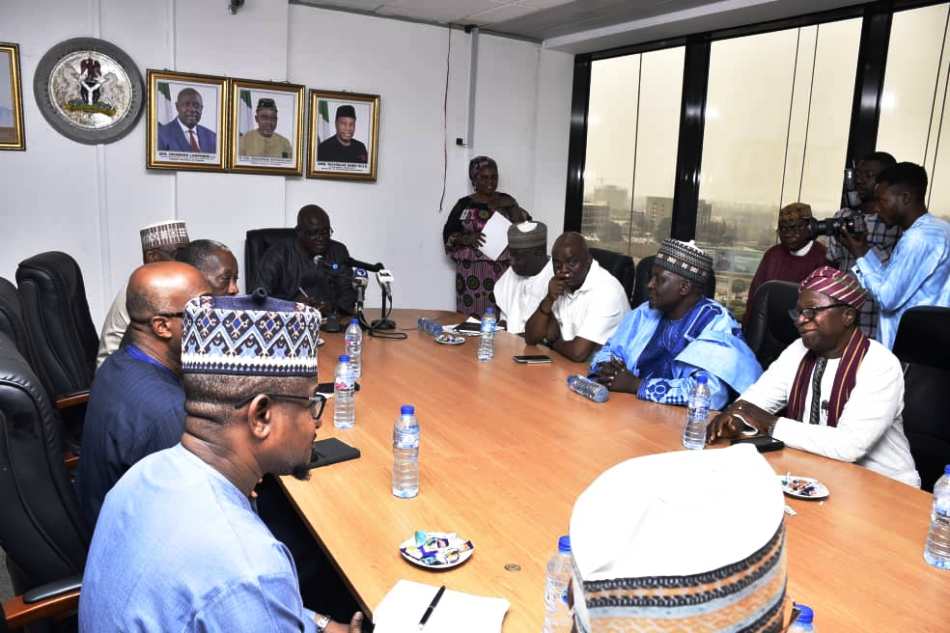 Cross section of dignitaries during the meeting of the Honourable Minister of State Petroleum Resources (Oil) Sen.Heineken Lokpobiri with members of various unions and associations in the Downstream Petroleum industry in Abuja