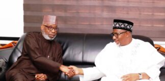 Dr Oladele Alake with HE. Bala Mohammed