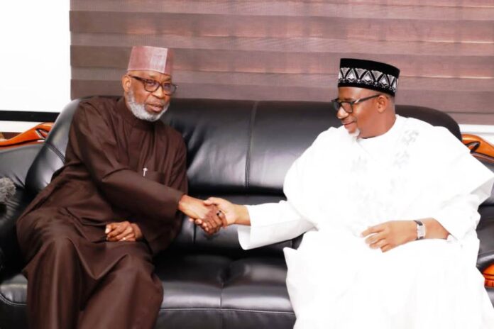 Dr Oladele Alake with HE. Bala Mohammed
