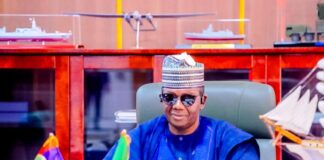 Honourable Minister of State for Defence, Dr. Bello Muhammed Matawalle, MON
