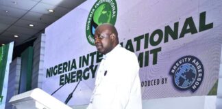 Honourable Minister of State Petroleum Resources (Oil) Sen.Heineken Lokpobiri Ph.D delivering his Oil Industry address at the 7th edition of Nigeria International Energy Summit (N.I.E.S 2024)