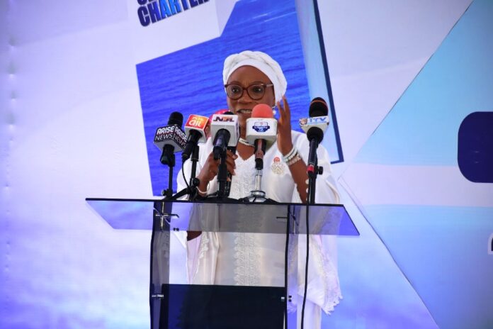 NIMASA and SERVICOM The National Coordinator, CEO SERVICOM PRESIDENCY Mrs Nnenna Akajemeli with Director General NIMASA Dr. Bashir Jamoh OFR with other dignitaries at the NIMASA Service Charter Launch.