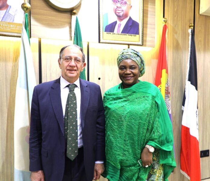 Spanish Ambassador to Nigeria and Inte L- R: Spanish Ambassador to Nigeria, HE Juan Ignacio Sell, the Permanent Secretary, Ministry of Interior, Dr. Aishetu Gogo Ndayako