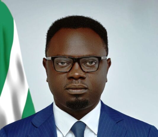 Hon. Min. of State for Youth Development - Ayodele Olawande