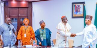 VP Shettima Receives New Board of Nigerian Christian Pilgrim Commission