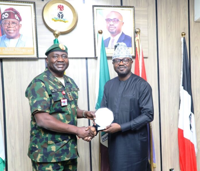 Synergy between the Paramilitary, Military2 L-R : Gen CG Musa, Chief of Defence Staff; Hon. (Dr.) Olubunmi Tunji-Ojo, Honourable Minister of Interior