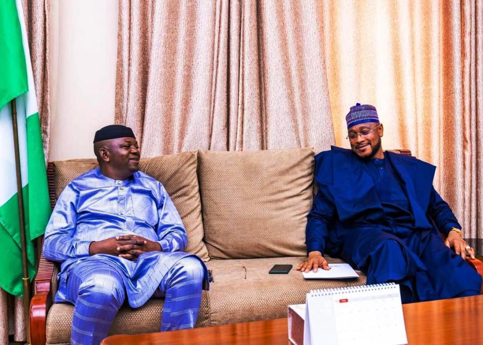 The Honourable Minister, Prof Joseph Terlumun Utsev and Governor Dauda Lawal of Zamfara State