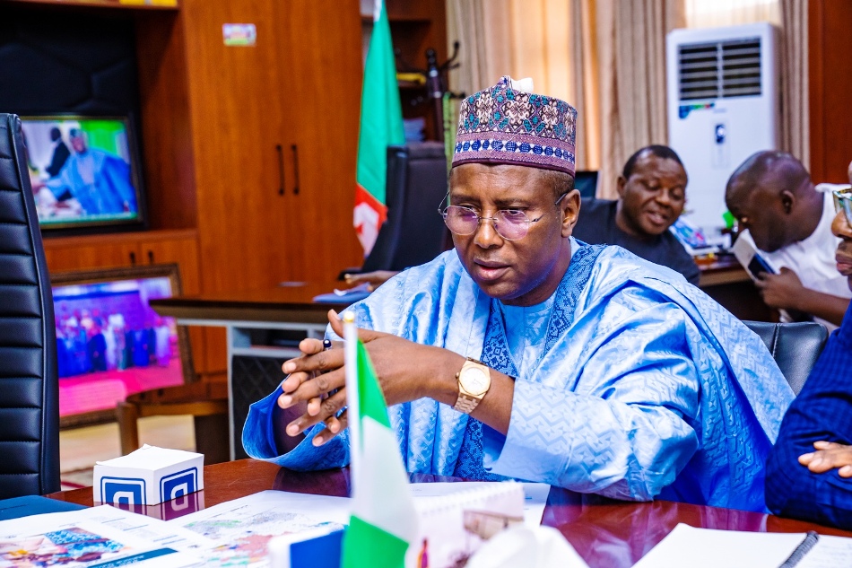 The Permanent Secretary, Alhaji Shehu Aliyu Shinkafi during the courtesy visit