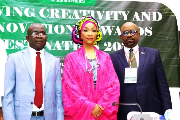 Creative Economy's Inaugural Retreat1 L to R Permanent Secretary of FMACCE James sule, Hon. Minister of FMACCE, Hannatu Musa Musawa and Deputy Director of ICPC Okor Obey.