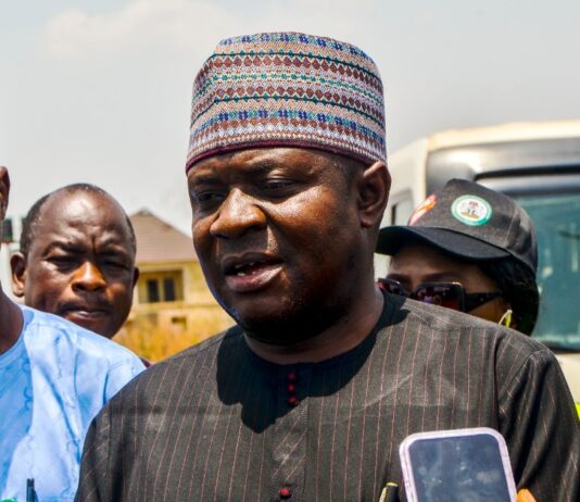 Permanent Secretary, Housing and Urban Development, Dr Marcus Ogunbiyi on site visit