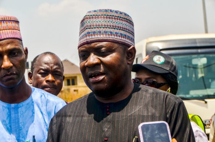 Permanent Secretary, Housing and Urban Development, Dr Marcus Ogunbiyi on site visit