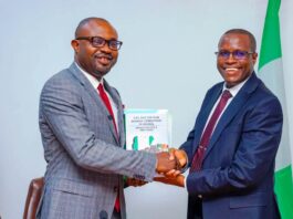 L-R: Dr. Olubunmi Tunji-Ojo, Minister of Interior and Dr. Musa Adamu Aliyu, Chairman, ICPC