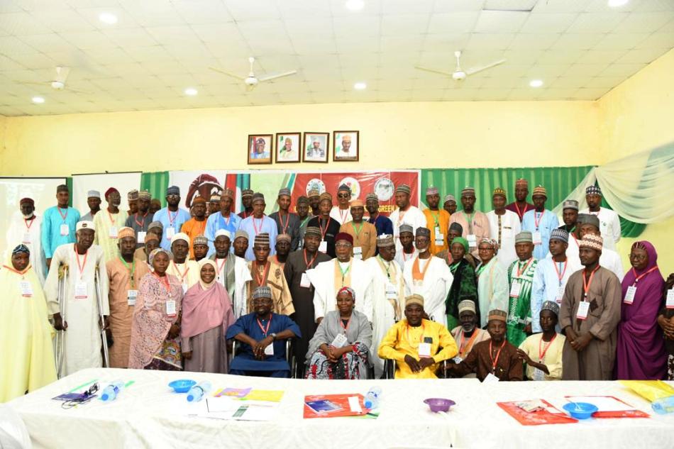 Group photograph of the Mgt Staff of NAGGW and Participants at the Stakeholders Meeting held in Kano