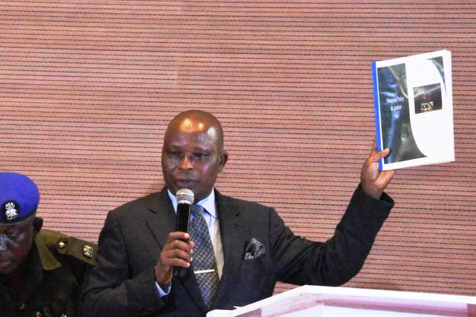 Official presentation of the National Policy on Justice (2024-2028) by the Honourable Attorney General of the Federation and Minister of Justice, Lateef Fagbemi, SAN, at the National Summit on Justice 2024 , held at the National Judiciary Institute, Abuja. 24/4/24