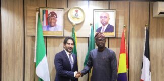 L-R : Dr. Ömer Çağlar Yilnaz, Vice President, Ankara Chamber of Commerce; Dr. Olubunmi Tunji-Ojo, Minister of Interior