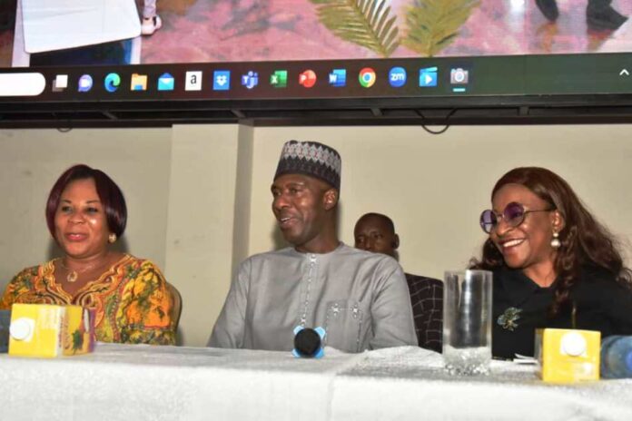 Press Statement on Job Creation2 From Left to Right; Permanent Secretary, Federal Ministry of Industry, Trade and investment, Amb. Nura Abba Rimi, Director, investment Department of the Ministry, Mrs Gertrude Orji, Director Policy and Strategy of NEPC and Director, Press and Public Relations of the Ministry, of Industry, Trade and investment Dr. Adebayo Thomas during the official Presentation of the Implementation Strategy Towards the creation of Jobs and uplifting people out of poverty, in Abuja on Monday.
