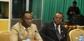 DG, WAHO, Dr. Aissi Melchior Athanase, addressing the Health Experts in the ongoing 25th Ordinary Meeting of ECOWAS Assembly of Ministers of Health in Abuja.