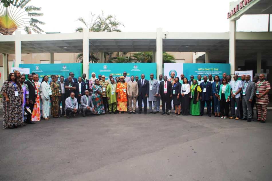 Group photograph of the Health Experts and Participants at the ongoing 25th Ordinary Meeting of ECOWAS Assembly of Ministers of Health in Abuja.