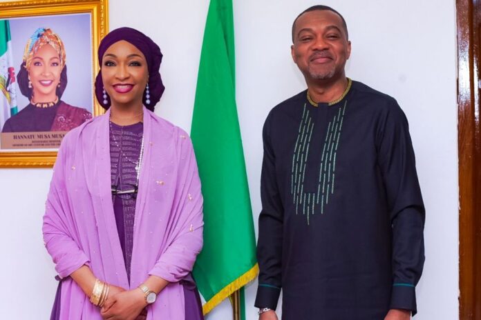 Jamaica Eyes Audio Visual Exchange Boost3 Jamaican High Commissioner to Nigeria, HE Mr. Lincoln Downer on a courtesy visit to the Minister of Art, Culture and the Creative Economy, Barr. Hannatu Musa Musawa in Abuja