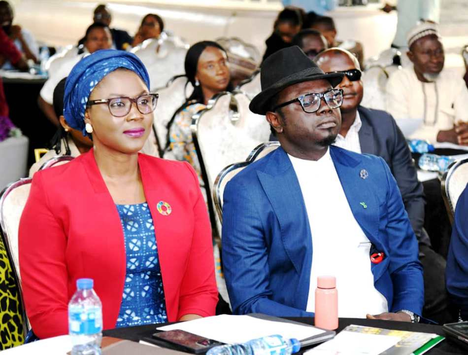 Dr. Jamila Bio Ibrahim, Hon. Minister of Youth Development and Ayodele Olawande, Hon. Minister of State for Youth Development at the ongoing Retreat on Presidential Priorities and Deliverables organised by the Federal Ministry of Youth Development.