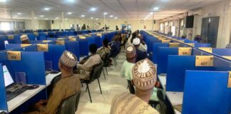 A cross section of candidates waiting for the commencement of the exercise.