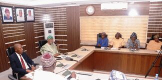 Honorable Minister for Solid Minerals Development Dr Dele Alake addressing stakeholders on the necessities for reviewing fees royalties and levies payable to the coffers of the Government of the Federation from the minerals sector.